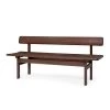 BMO699 Asserbo Bench With Backrest By Børge Mogensen -Home Furnishings Shop BM0699 eucalyptus darkoil side