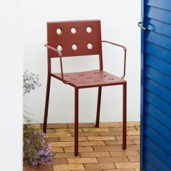Balcony Dining Armchair By Ronan And Erwan Bouroullec For Hay -Home Furnishings Shop BalconyDiningArmchairironredpowdercoatedsteel