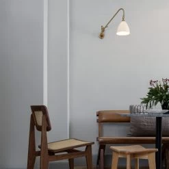 Bestlite BL6 Brass For Hardwiring By Gubi -Home Furnishings Shop C ChairDiningChair TrefleStool BL6WallLamp GUBI1 0DiningTable On