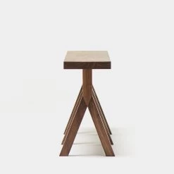 Commune Bench By Neri & Hu -Home Furnishings Shop Commune Bench by Neri Hu in walnut side