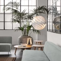 Turbo Pendant By Gubi -Home Furnishings Shop Contract ModernLineSofa PaperCoffeeTable PaperSideTable TurboPendant B 4TableLamp On