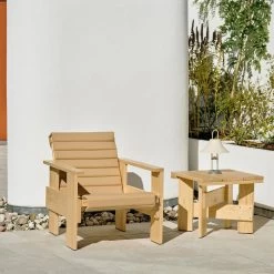 Crate Seat Cushions By Rietveld Originals X HAY 29 Crate Seat Cushions By Rietveld Originals X HAY -Home Furnishings Shop CrateLoungeChair CrateLowTablewblacqueredpinewood CrateQuiltedCushionbeige MousquetonLampoysterwhite