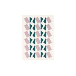 Dancers Letterpress Card - Green And Mauve By Esme Winter