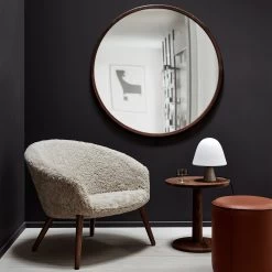 Silhouette Mirror Round By OEO Studio -Home Furnishings Shop DitzelLoungeChair2631 Mono7421 Pon1280 Meadow8115 Silhouette8320