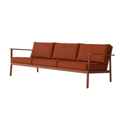 Eos 3-Seater Sofa By Case -Home Furnishings Shop EOS Sofa 3 Seat rust Angle