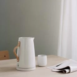 Emma Electric Kettle 1.2 L By Stelton -Home Furnishings Shop EmmaKettleChalkWhiteLifestyle