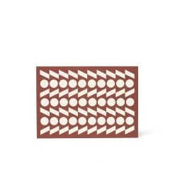 Rhythm Letterpress Card In Terracotta By Esme Winter