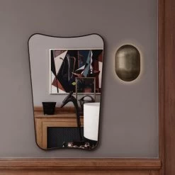 F.A.33 Wall Mirror (Black Brass) By Gubi 7 F.A.33 Wall Mirror (Black Brass) By Gubi -Home Furnishings Shop FA33WallMirror NYCCorridorLamp