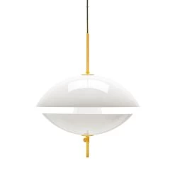 Fritz Hansen Clam Pendant Light By Ahm & Lund