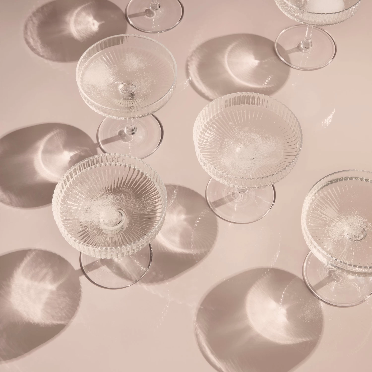 Ripple Champagne Saucers By Ferm Living 4 Ripple Champagne Saucers By Ferm Living - Image 2