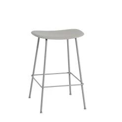 Fiber Bar Stool Tube Base By Muuto -Home Furnishings Shop Fiber barstool 65 tubebase grey.hs