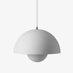 Flowerpot Pendant VP7 By &Tradition 38 Flowerpot Pendant VP7 By &Tradition -Home Furnishings Shop FlowerpotVP7 MattLightGrey