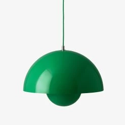 Flowerpot Pendant VP7 By &Tradition 35 Flowerpot Pendant VP7 By &Tradition -Home Furnishings Shop FlowerpotVP7 SignalGreen