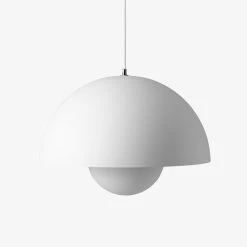 Extra Large Flowerpot Pendant VP2 By &Tradition -Home Furnishings Shop Flowerpot VP2 matt white