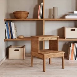 A Line Stepstool By Form And Refine -Home Furnishings Shop FormandRefine Living A line stepstool Oak