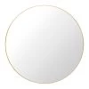 Round Mirror By Gubi -Home Furnishings Shop GUBI Mirror 110 PolishedBrass Front
