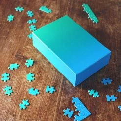 Blue And Green Gradient Puzzle By Areaware -Home Furnishings Shop GradientPuzzle BlueGreen lifestyle 15S StellaBerkofsky BWPGBG