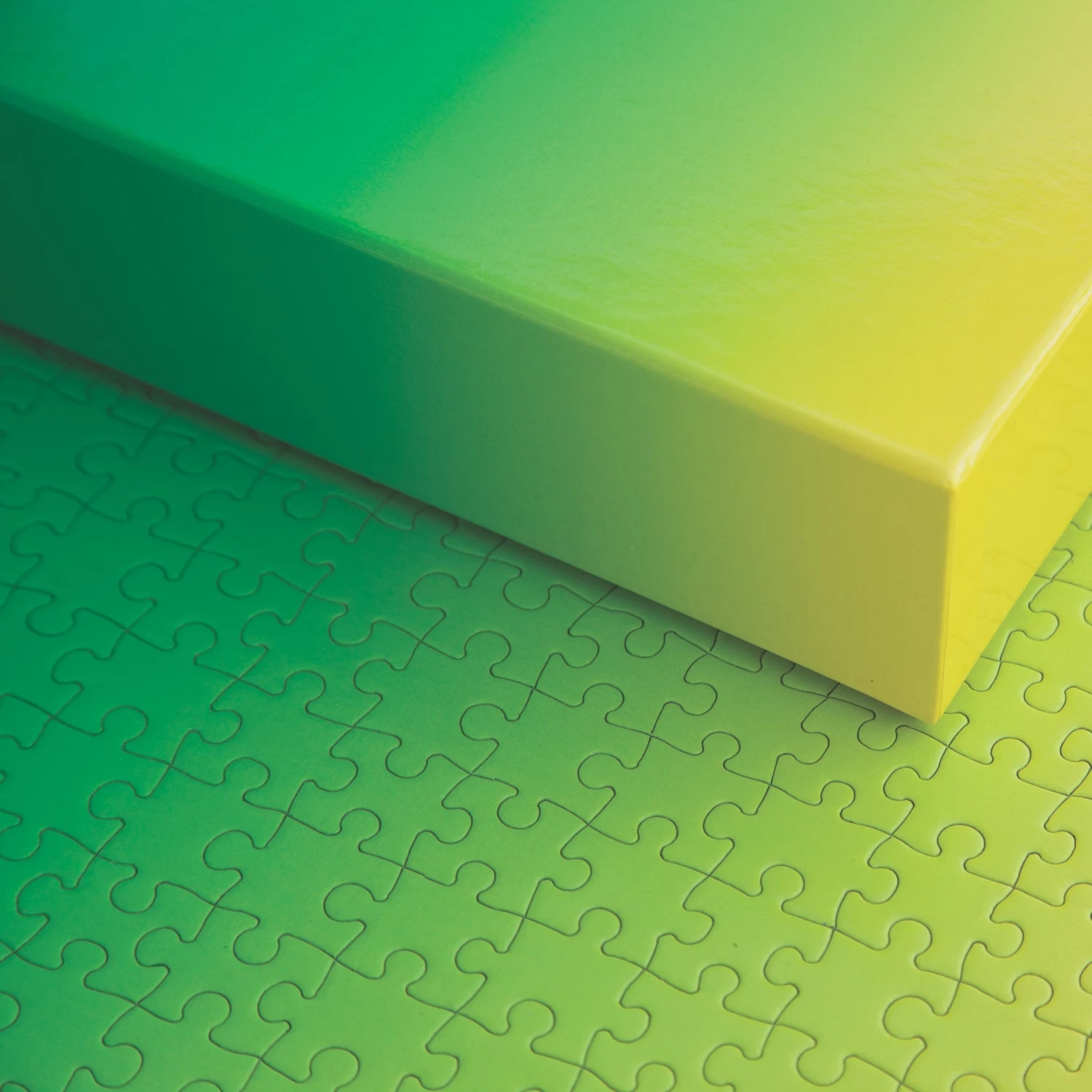 Green And Yellow Gradient Puzzle By Areaware 5 Green And Yellow Gradient Puzzle By Areaware - Image 3