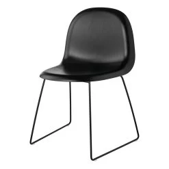 Gubi 3D Sledge Base Chair By Gubi 16 Gubi 3D Sledge Base Chair By Gubi -Home Furnishings Shop Gubi Chair 3D SledgeBase Black Wood BlackStainedBeech Front