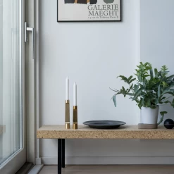 Case Industry Candlestick By Matthew Hilton 12 Case Industry Candlestick By Matthew Hilton -Home Furnishings Shop Industry Candlestick Brass Both Sizes Styleshot 1