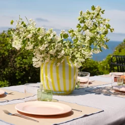 Yellow Juice Vase Wide By Hay 9 Yellow Juice Vase Wide By Hay -Home Furnishings Shop JuiceVaseWideYellow ContourPlaceMatbeige RainbowPlatelightpink TintGlassgreen Glass SundayFork