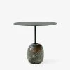 Lato LN8 & LN9 Side Table By &Tradition -Home Furnishings Shop LatoLN9DeepGreen amp VerdeAlpimarble3
