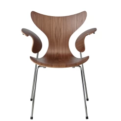Lily Chair By Fritz Hansen -Home Furnishings Shop Lily Walnut Arms