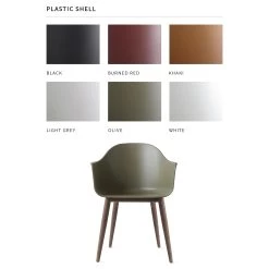 Harbour Chair Unupholstered With Wood Base By Menu -Home Furnishings Shop MENUShellOptionsWood