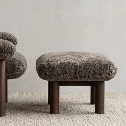 Brasilia Ottoman By Menu -Home Furnishings Shop MENU Brasilia Lounge Chair Brasilia Ottoman Gravel Rug 1