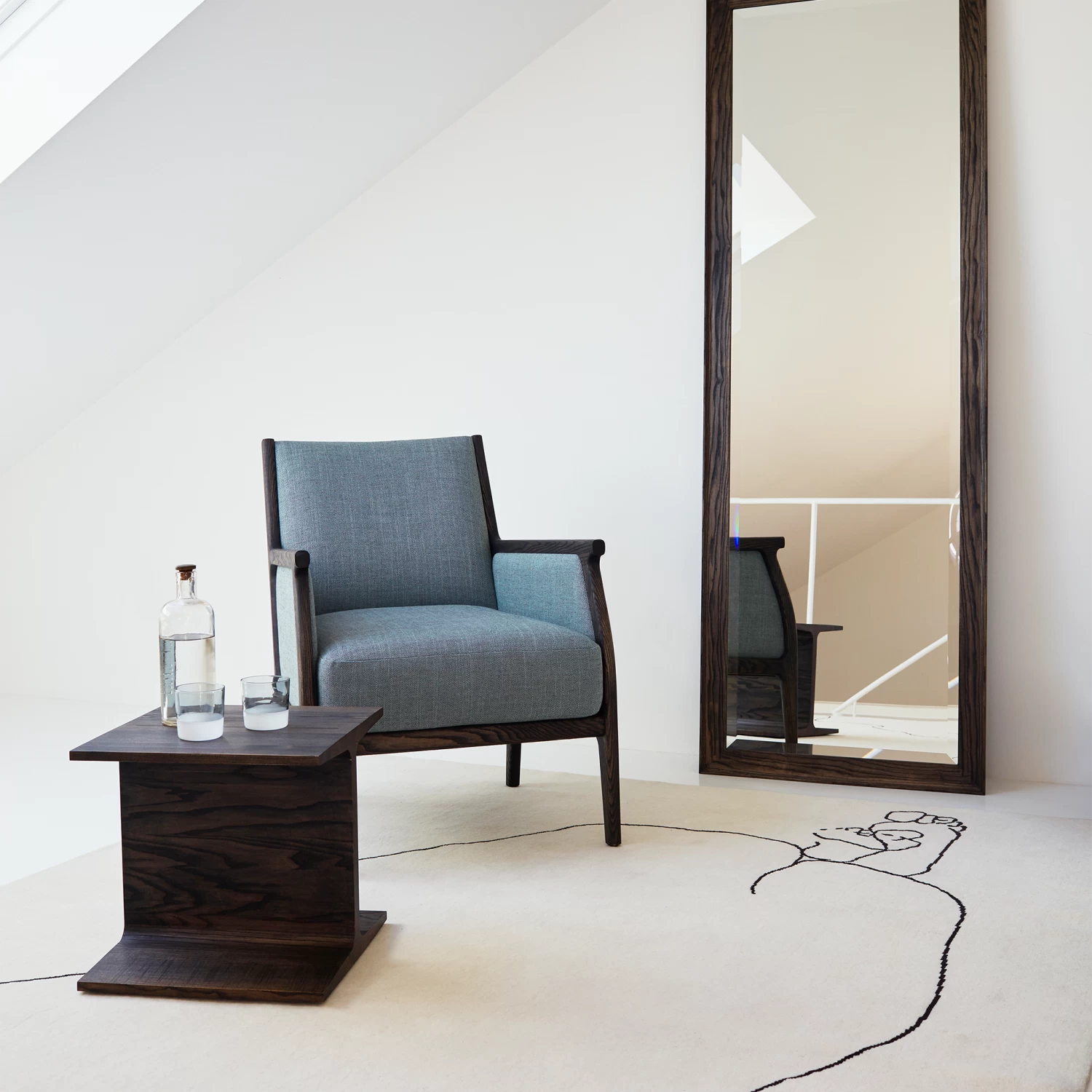 Coniston Rectangular Mirror By Matthew Hilton 4 Coniston Rectangular Mirror By Matthew Hilton - Image 2