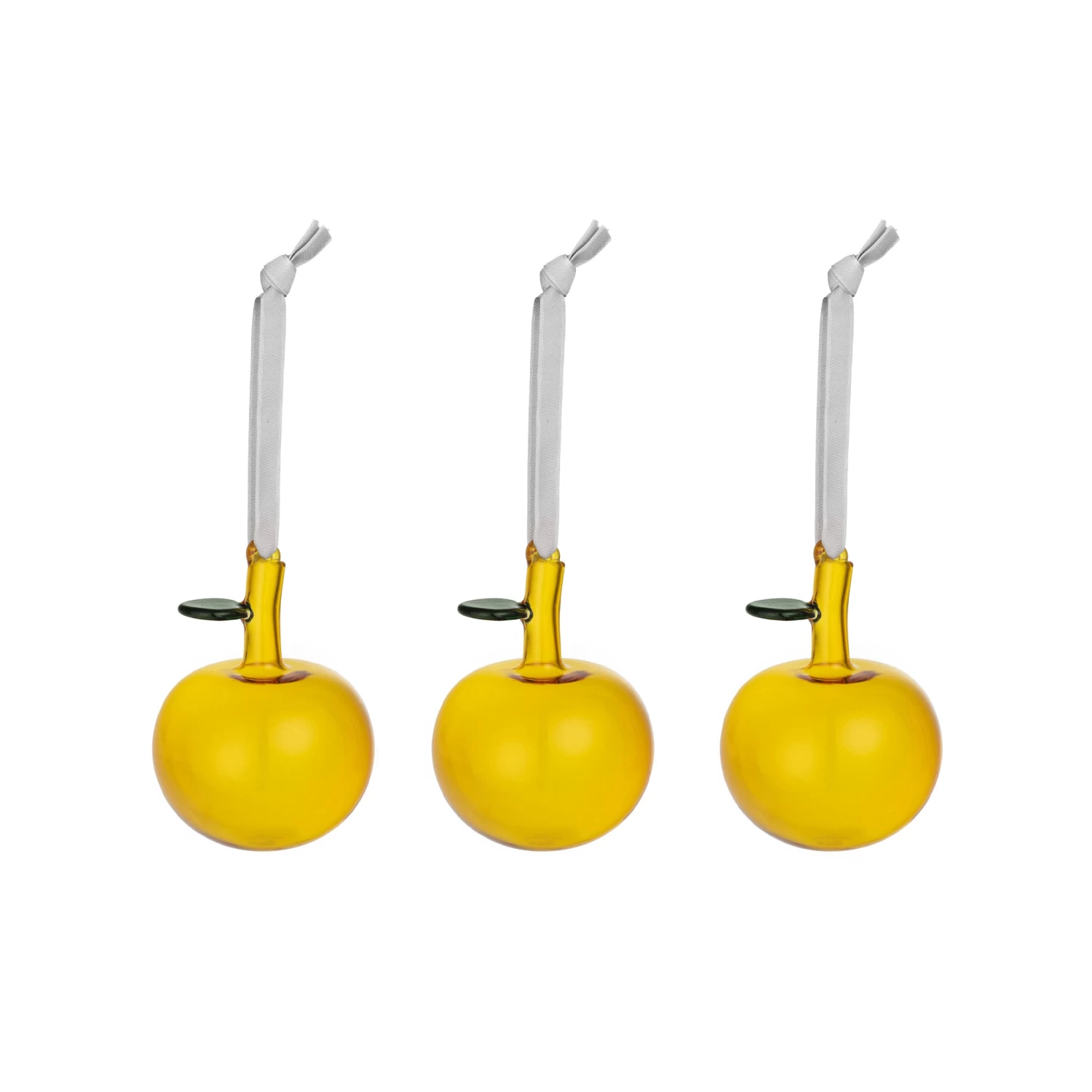 Glass Apple Ornaments Set Of 3 By Iittala 4 Glass Apple Ornaments Set Of 3 By Iittala - Image 2