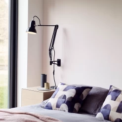 Original 1227 Wall Mounted Lamp By Anglepoise -Home Furnishings Shop Original1227WallMountedLamp JetBlack large