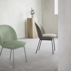 Oslo Side Chair By Muuto -Home Furnishings Shop Oslo side chair still 951 chrome rohleder ocean 52 anthracite black Muuto org