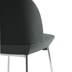 Oslo Side Chair By Muuto -Home Furnishings Shop Oslo side chair twill weave 990 detail 4 chrome Muuto 5000x6667 hi res
