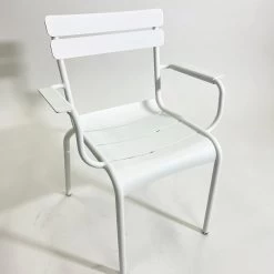 Clearance Luxembourg Stacking Armchair / Cotton White By Fermob