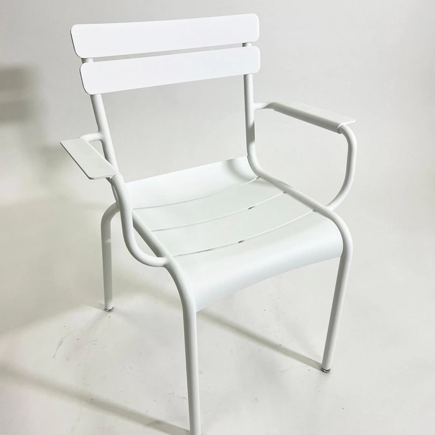 Clearance Luxembourg Stacking Armchair / Cotton White By Fermob 3 Clearance Luxembourg Stacking Armchair / Cotton White By Fermob
