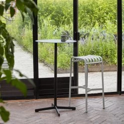 Palissade Bar Stool By Hay -Home Furnishings Shop PalissadeBarStoolskygrey NeuTableanthracite60x105