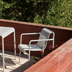 Palissade Lounge Chair Low By Hay -Home Furnishings Shop PalissadeChair PalissadeTable PalissadeLoungeChairLow skygrey