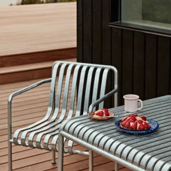 Palissade Rectangular Dining Table By Hay -Home Furnishings Shop PalissadeDiningArmchairHotGalvanised PalissadeTableHotGalvanised EnamelMugsoftpink