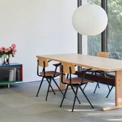 Passerelle Table Timber Tabletop By Hay -Home Furnishings Shop PasserelleTablewblacqueredoakburgundycrossbar