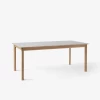 Patch HW1 & HW2 Table By Hee Welling For &Tradition 2 Patch HW1 & HW2 Table By Hee Welling For &Tradition -Home Furnishings Shop Patch HW1 White oiled oak Fenix Beige Arizona amp Brass