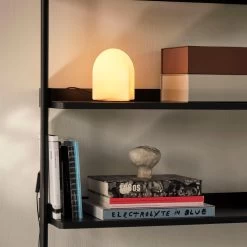 Parade Table Lamp By Hay -Home Furnishings Shop PierSystem103PSblackpowdercoatedsteelblackanodisedprofiles ParadeTableLamp160shellwhite