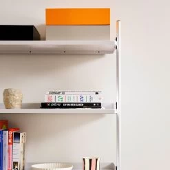 Pier System Combination 101 - 1 Column By Hay 23 Pier System Combination 101 - 1 Column By Hay -Home Furnishings Shop PierSystem131PSwhitepowdercoatedsteelclearanodisedaluprofiles ColourStorageSeggyolk grey StripeScentedCandleorangeflower