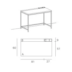 Plato Desk By Pastoe 11 Plato Desk By Pastoe -Home Furnishings Shop PlatoDeskwithtrayd60