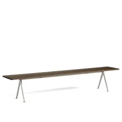 Pyramid Bench 12 By Hay -Home Furnishings Shop Pyramid Bench 12 L250W40 Frame beige Top oak smoked oiled a68290d1 9edd 43e5 8856 4eb3a1fa09d8