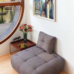 Hay Quilton Ottoman -Home Furnishings Shop QuiltonOttoman05Swatmmulticolour QuiltonCushionSwarmmulticolour TrayTablechocolatehighgloss