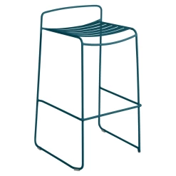 Surprising Bar Stool By Fermob -Home Furnishings Shop SURPRISING TABOURET HAUT METAL BLEU ACAPULCO