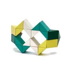 Yellow And Green Snake Blocks By Areaware
