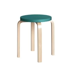 Stool E60 By Artek 30 Stool E60 By Artek -Home Furnishings Shop Stool E60 clear lacquer top petrol JPG