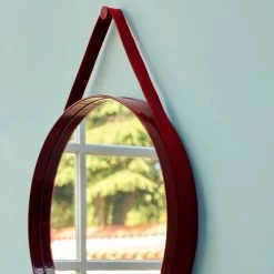 Strap Mirror No 2 By Hay 23 Strap Mirror No 2 By Hay -Home Furnishings Shop StrapMirrorNo.2O70red